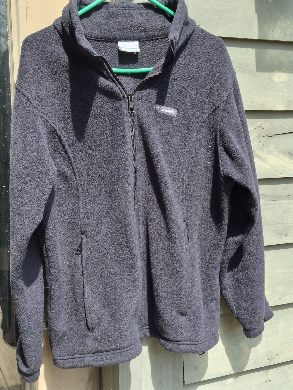 Columbia Mens' Black Fleece Jacket - Cozy Zip-Up